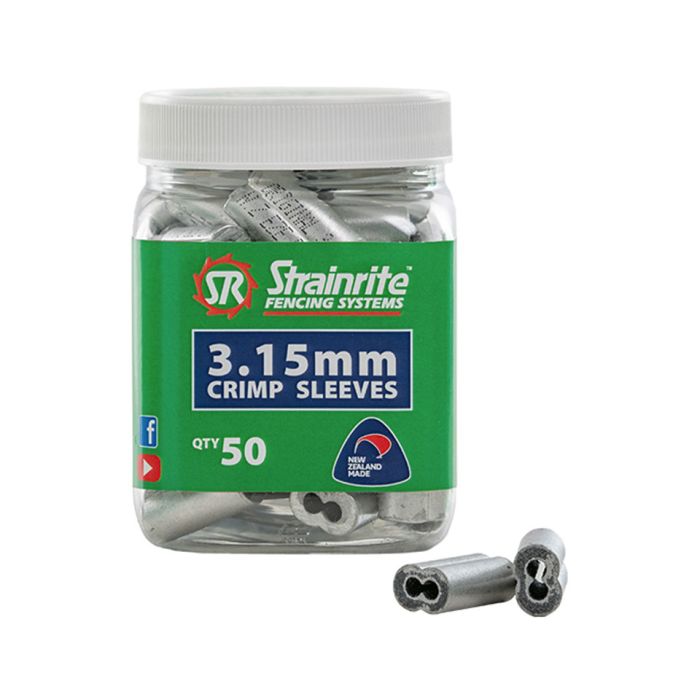 Strainrite Crimp Sleeves 3.15mm High Tensile (50)