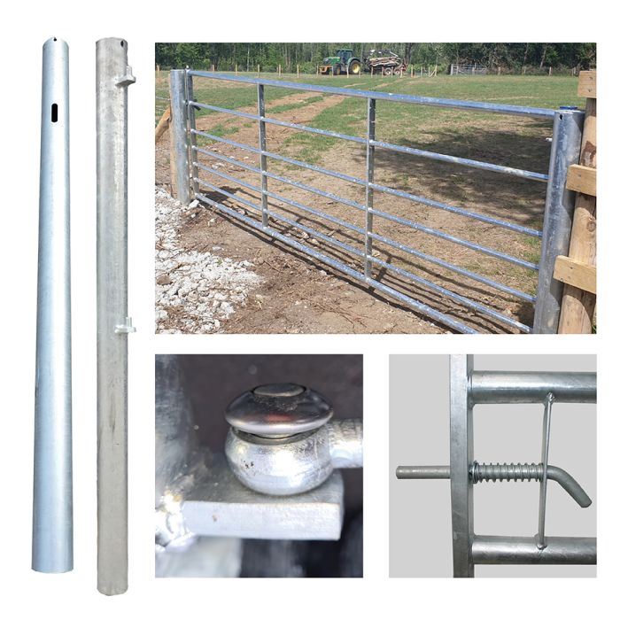 7 Rail Metal Field Gate Set
