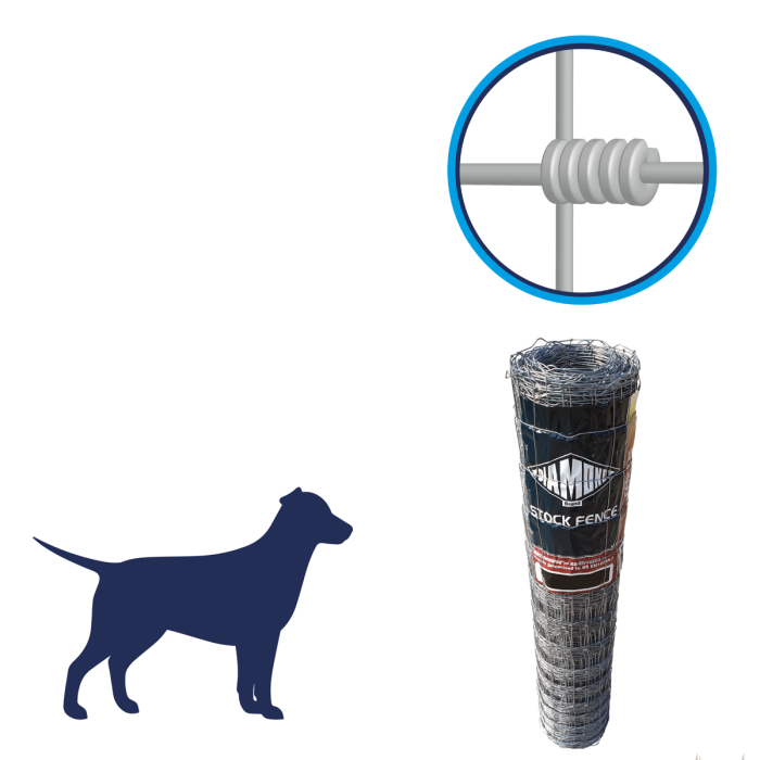 Hinge Joint Universal Light Stock Fence L15-120-15 50m