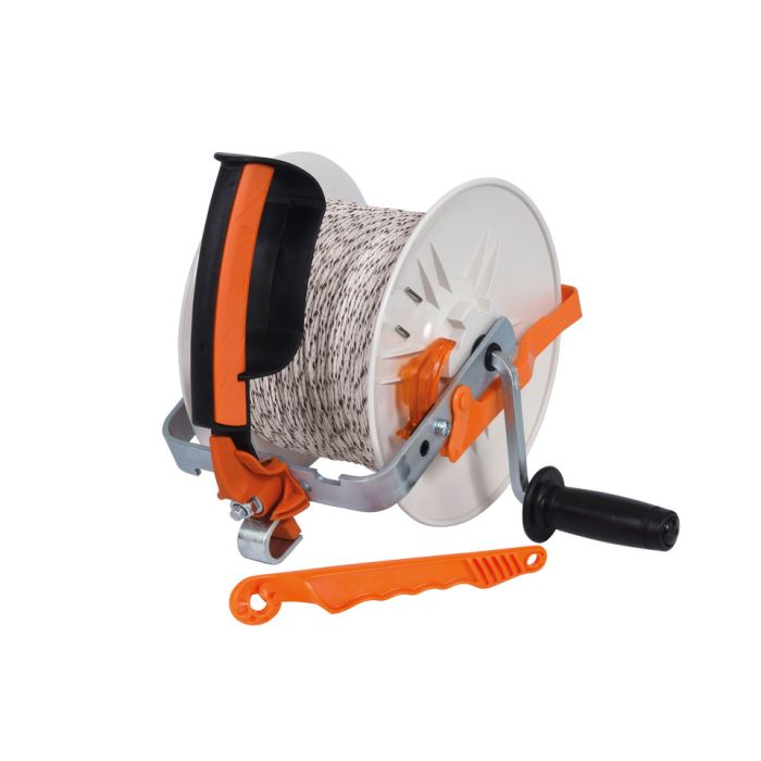 Geared Reel Pre-installed Polywire 500m
