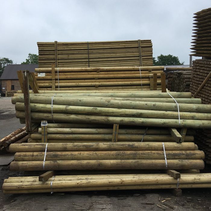 Machine Rounded Timber Poles