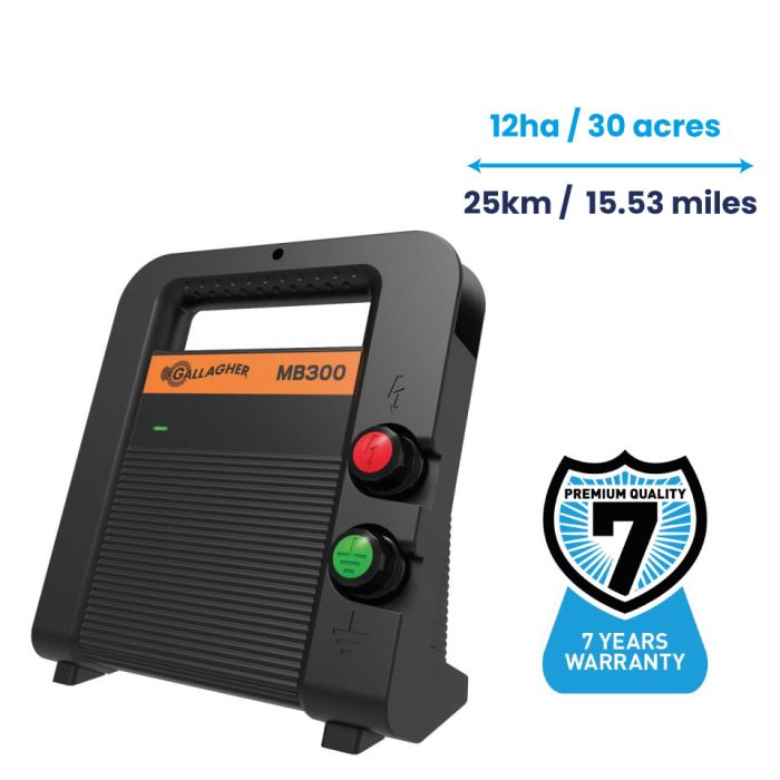 Gallagher MB300 Fence Energiser (230V/12V)