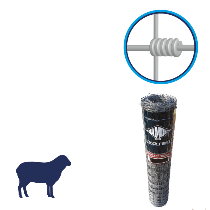 Hinge Joint Hedge Bottom Light Stock Fence L5-60-15 50m