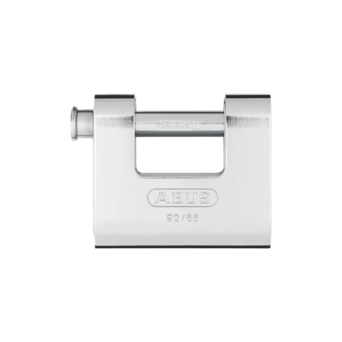 ABUS 92/65 - 65mm Monoblock Brass Body Shutter Padlock 