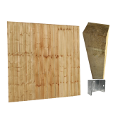 Feather Edge Fencing Kit 1.8m High 