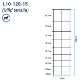 Hinge Joint Universal Light Stock Fence L10-120-15 50m