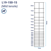 Hinge Joint Universal Light Stock Fence L19-150-15 50m
