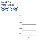 Hinge Joint Hedge Bottom Light Stock Fence L5-60-15 50m