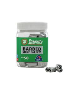 Strainrite Crimp Sleeves 2.5mm Barbed (50)
