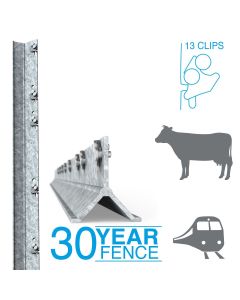 Clipex&reg; Railway/Cattle Standard Post 2.0m