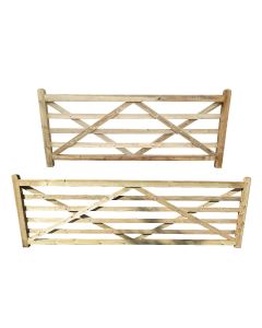 Heavy Bottom Rail Wooden Gate
