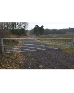 Ashbourne 7 Rail Metal Field Gate Pair 7.2m Kit