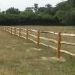 Cleft Chestnut rail/Sawn UC4 Morticed Posts