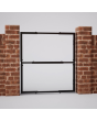 Adjustable Steel Gate Frame Kit | Black - Upto - dimensions of 1950mm (L) x 1200mm (W) x 40mm (T)