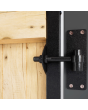 Adjustable Steel Gate Frame Kit | Black - Upto - dimensions of 1950mm (L) x 1200mm (W) x 40mm (T)