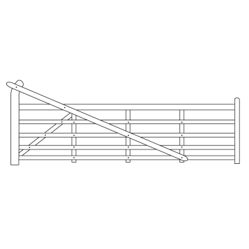 Yeoman Softwood Gate 3.0m Left