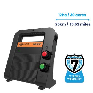 Gallagher MB300 Fence Energiser (230V/12V)