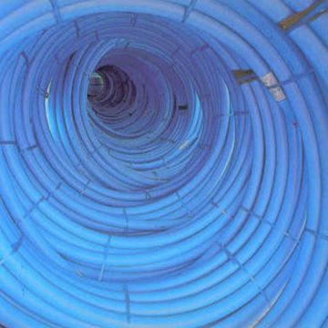 32mm Blue MDPE Pipe 100m Coil