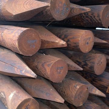Creosoted Posts, Strutts &amp; Strainers-150-175mm Strainer-2100mm