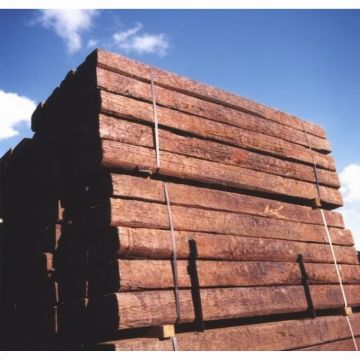 Reclaimed Hardwood Railway Sleepers approx 2448 x 250 x 150mm