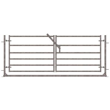 Pair of 6 Railed Gates in 2500mm Frame