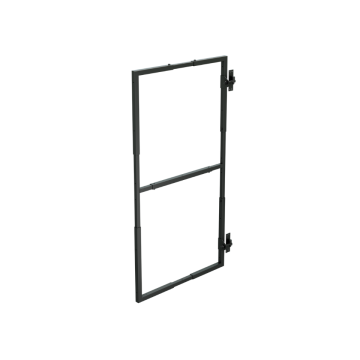 Adjustable Steel Gate Frame Kit | Black - Upto - dimensions of 1950mm (L) x 1200mm (W) x 40mm (T)