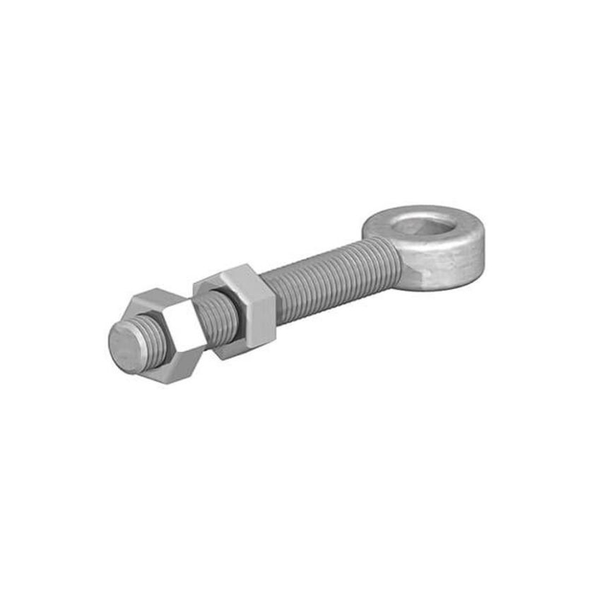 Adjustable Field Gate Eye with 2 Nuts