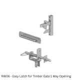 Easy Latch for Timber Gate 1 Way Opening