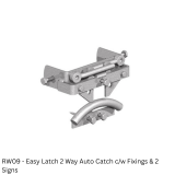 Easy Latch 2 Way Auto Catch c/w Fixings & 2 Signs