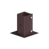 Fence Post Bolt Down Anchor Support E/Brown 75 x 75mm