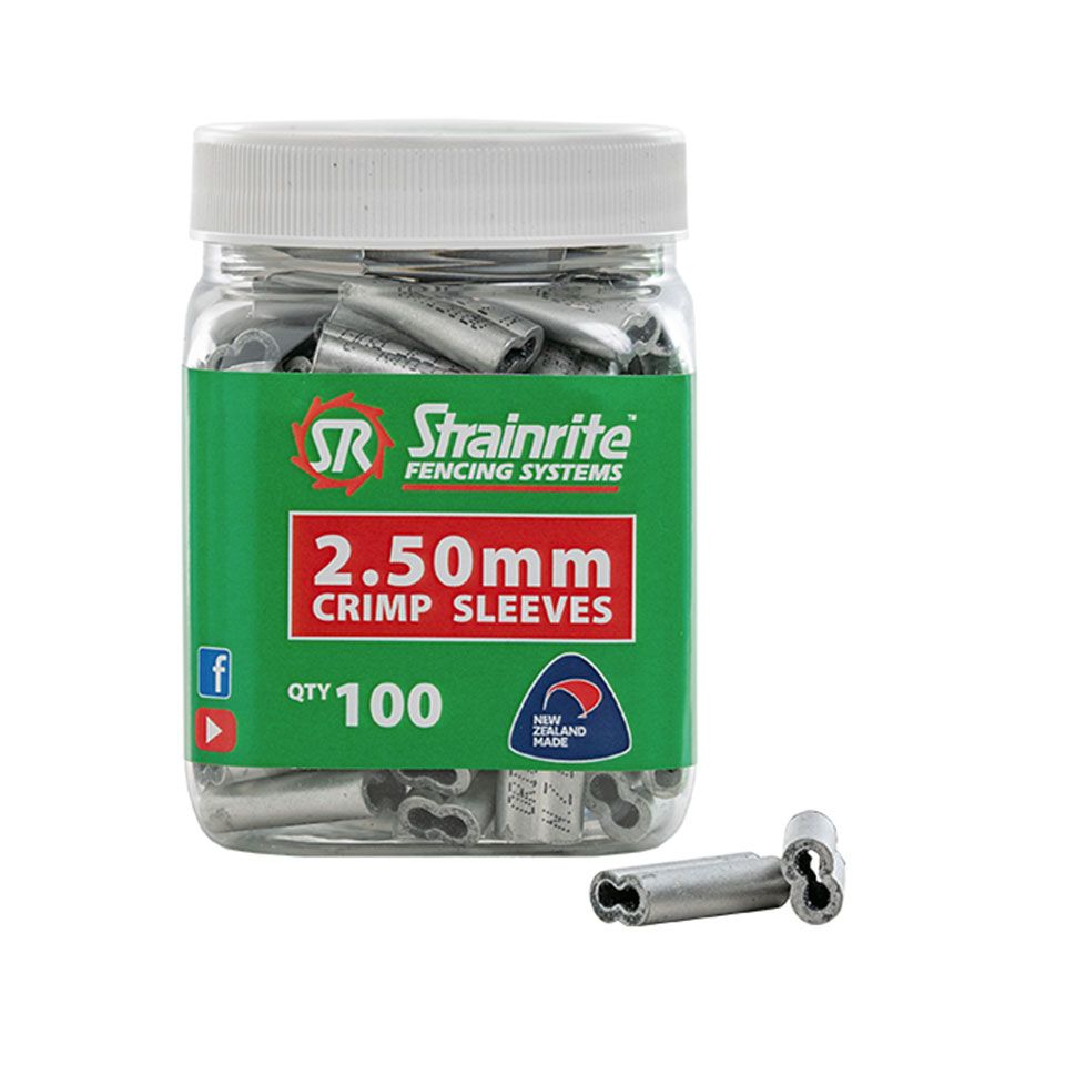 Strainrite Crimp Sleeves 2.5mm (100)