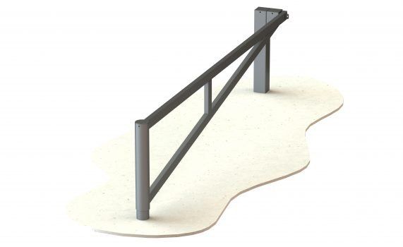 Hingleless Triangular Vehicle Barrier