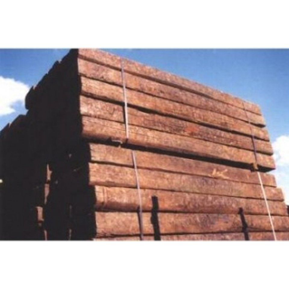 Reclaimed Hardwood Railway Sleepers approx 2448 x 250 x 150mm