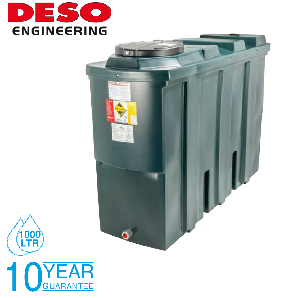 Deso SL1000BT 1000 Litre Slimline Bunded Oil Tank 