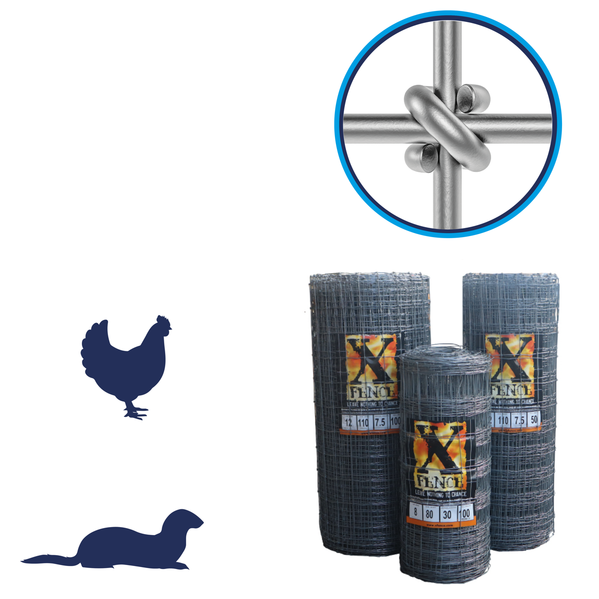 X™ fence® Hinge/Apron Fence XLHT6-50-5 100m