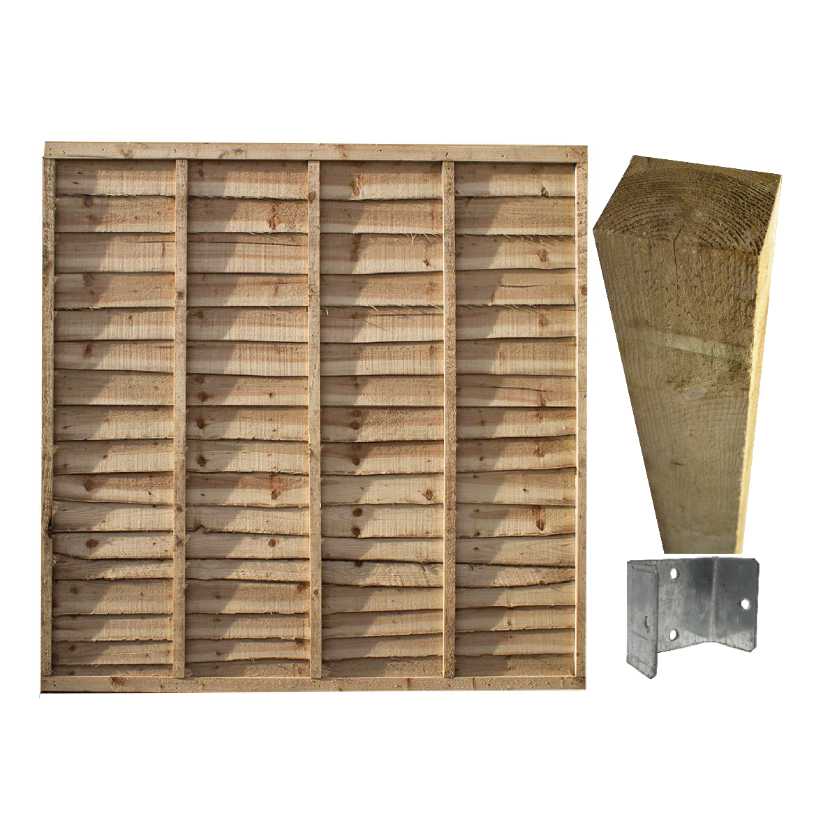 Heavy Duty Waney Edge Panel Kit 