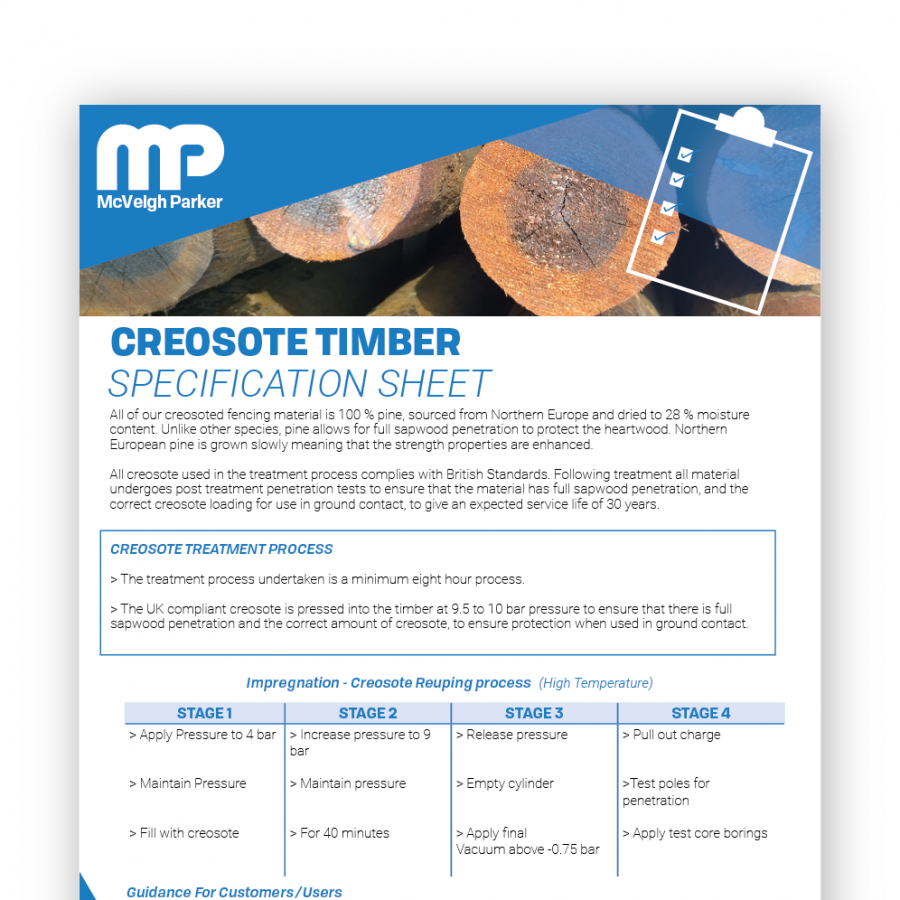 Creosote Timber