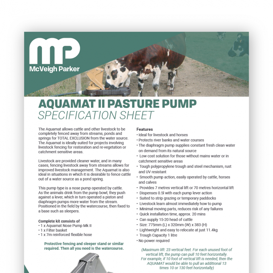 Aquamat II Pasture Pump