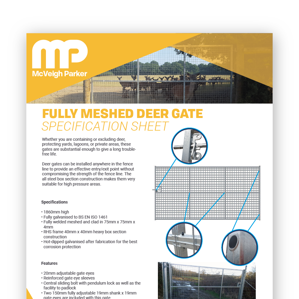 Fully Meshed Deer Gate