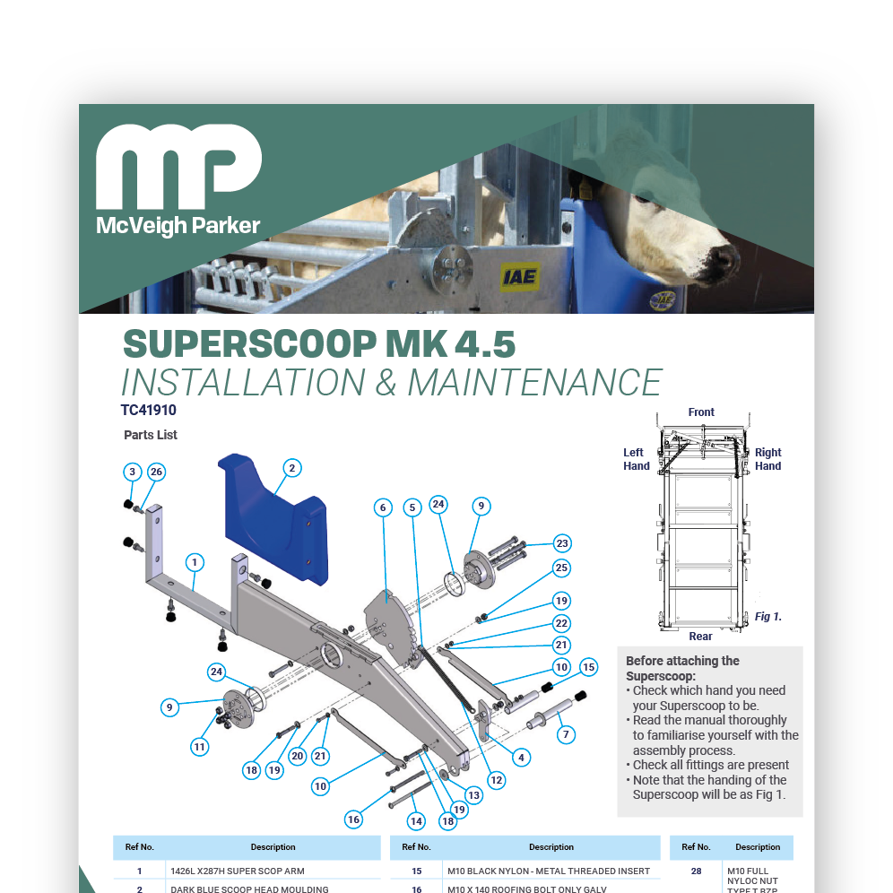 Superscoop MK 4.5 Installation & Maintenance