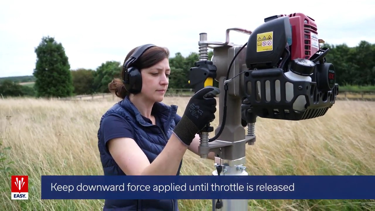 Petrol Hand Held Post Driver - How To Video