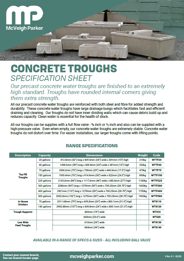 Concrete Trough