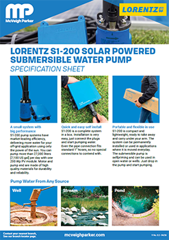 Lorentz Solar Water Pump